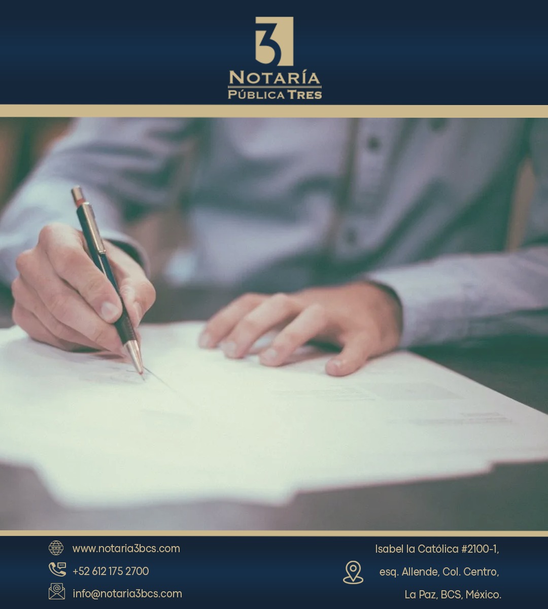 ⚠️ ¡No pongas tu patrimonio en riesgo!
Firmar un documento en blanco puede abrir la puerta a fraudes y problemas legales. 📄❌

Antes de firmar cualquier papel: lee, verifica y asegúrate de que TODO esté completo y correcto. 🔍✅

En Notaría Tres BCS te orientamos con transparencia y respaldo profesional para que tomes decisiones seguras.