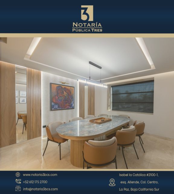 🔏 Tus trámites legales, en manos expertas

En Notaría 3 BCS te acompañamos de principio a fin en:
✔️ Compraventas
✔️ Poderes notariales
✔️ Testamentos
✔️ Sucesiones
✔️ Constitución de empresas y más

Somos un equipo profesional y actualizado, listo para brindarte asesoría clara, segura y confiable en La Paz, B.C.S.

📍 Isabel La Católica 2100-1, Centro, La Paz
📞 612 175 2700
🌐 www.notaria3bcs.com

#Notaría3BCS #SeguridadJurídica #TrámitesLegales #PatrimonioSeguro #LaPazBCS #BajaCaliforniaSur