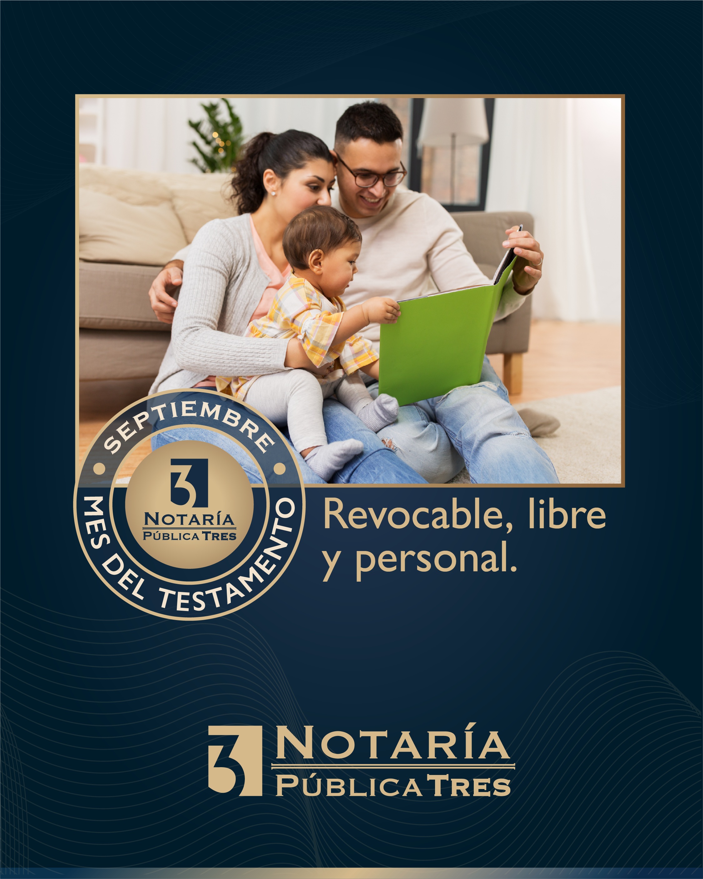 📜 Tu voluntad merece quedar clara.

El testamento es un acto personal, libre y revocable:

👤 Personal: nadie puede hacerlo por ti.

🖊️ Libre: tú decides a quién heredar y bajo qué condiciones, dentro de lo que establece la ley.

🔄 Revocable: puedes modificarlo o revocarlo posteriormente.

Tener un testamento permite dejar formalmente establecida tu voluntad y puede ayudar a reducir incertidumbre, conflictos y complicaciones para tu familia al momento de llevar a cabo una sucesión.

💡 No se trata solamente de lo que tienes.
Se trata de decidir con tiempo y dejarlo claro.

📜 SEPTIEMBRE ES PARA OTORGAR.
#HerédalesTranquilidad

Este Mes del Testamento, acércate a Notaría Pública Tres BCS. Resuelve tus dudas, conoce los requisitos e inicia tu proceso.

📍 Isabel la Católica #2100-1, Esq. Allende, Centro, La Paz, B.C.S.
🕐 Lunes a viernes | 9:00–17:00 h
📞 612 175 2700
📧 info@notaria3bcs.com

#MesDelTestamento #Testamento #CertezaJurídica #LaPazBCS #Notariado